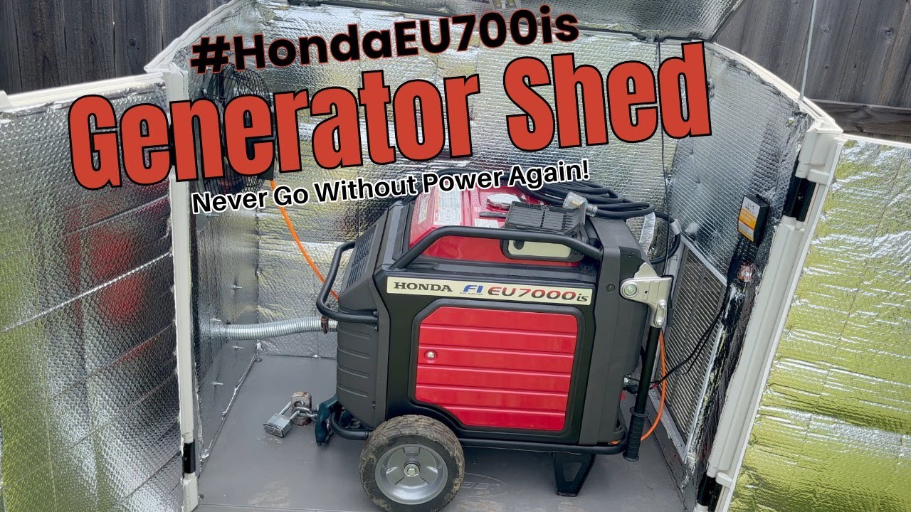 Honda EU7000is Generator Shed Enclosure - Ventilated & Secured