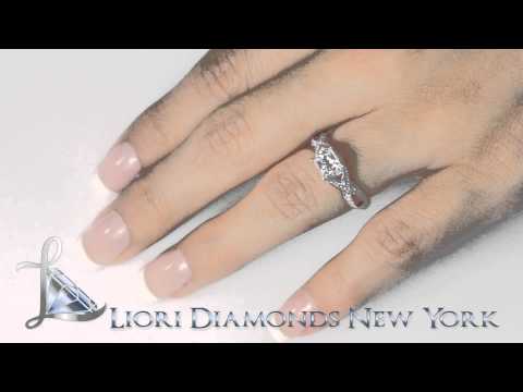 ER-SOLD-054 - 1.10 Carat G-VS2 Certified Princess Cut Diamond Engagement Ring 18k White Gold