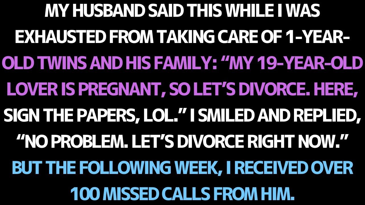 MY HUSBAND LEFT ME FOR HIS PREGNANT 19-YEAR-OLD LOVER… THEN HE BEGGED TO COME BACK.
