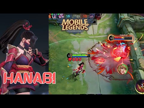 Hanabi Insane 100% Attack Speed Build - Highest Damage Build Gameplay 2023 - Mobile Legends - MLBB