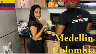 First time eating Venezuelan food in Medellin Colombia