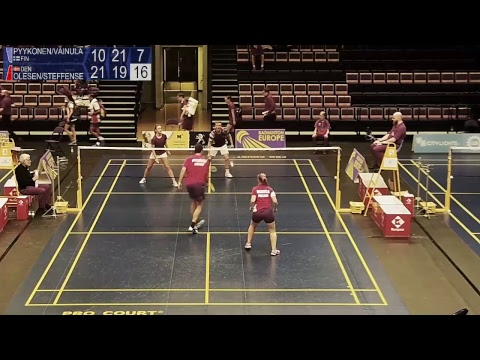 Pyykonen / Vainula vs Olesen / Steffensen (XD, Qualifier) - Finnish Open 2019