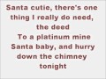 Glee Santa Baby with lyrics 
