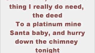 Glee Santa Baby with lyrics