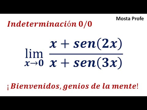 How to solve Lim (x + sin(3x)) / (x - sin(2x)) using notable limits | Indeterminacy 0/0