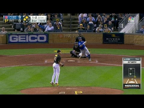 CHC@PIT: Baez lines a two-run single to left