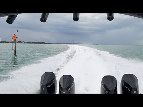 70mph+ into Miami! : $1.5 Million Invincible 46 Pilothouse sea trial.
