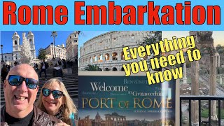 Rome Cruise Embarkation - Pro Tips for sailing from Civitavecchia for your Mediterranean Cruise.