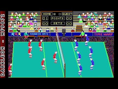 Volleyball Simulator © 1987 Rainbow Arts - PC DOS - Gameplay