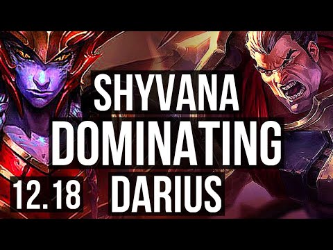 SHYVANA vs DARIUS (TOP) | 1.9M mastery, 900+ games, Dominating | KR Master | 12.18