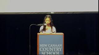 New Canaan Country School: Middle School Grade 6 Speeches 6H May 14th 2024