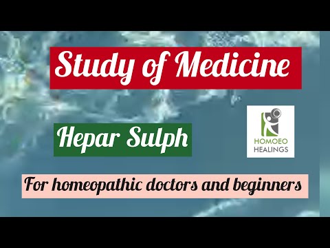 | WEBINAR ON HEPAR SULPH | STUDY OF MEDICINE | DR NEELAM AVTAR SINGH | HINDI | Video 69