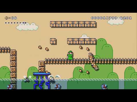 SMC 2-1: Sunshine Bridge by Ninja! - Super Mario Maker 2 - No Commentary 1by