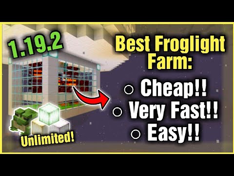 Mod Stop - BEST FROGLIGHT FARM EVER!! (EASY AND EFFICIENT!) 2000 DROPS/H! In Minecraft Bedrock 1.20