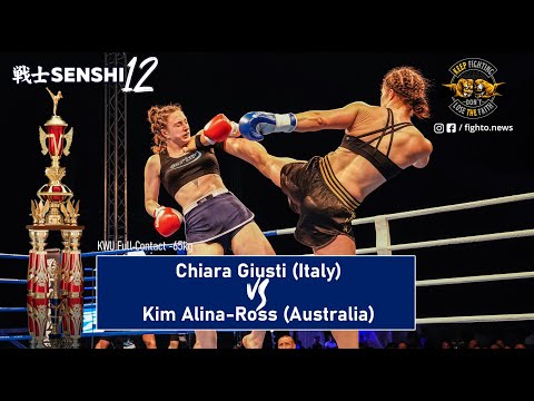 SENSHI 12: Chiara Giusti (Italy) vs Kim Alina-Ross (Australia) | KWU Full Contact, -65 kg