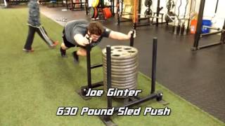 Joe and Mackenzie - HEAVY Sled Push