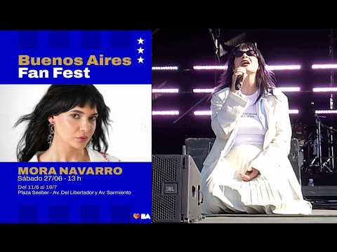 27 6 2026 MORA NAVARRO canta Sola en Fan Fest Plaza Seeber CABA