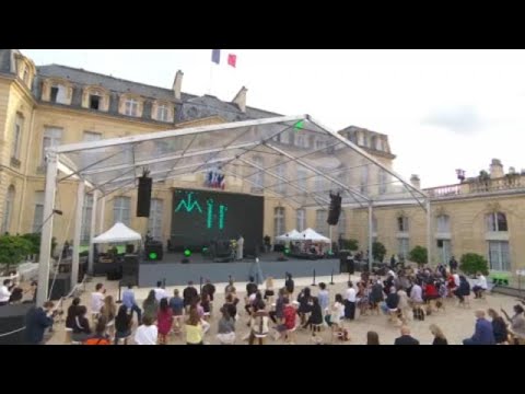 French Elysée Presidential Palace hosts musicians for annual  'Fête de la Musique'