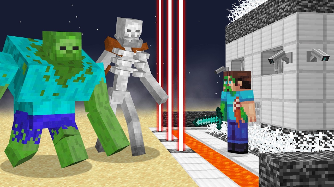 Mutant Creatures vs Most Secure Minecraft House
