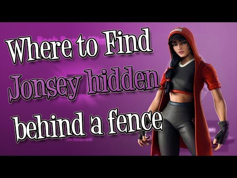 Where to find Jonesy hidden behind a fence : Downtown Drop Challenges Fortnite Battle Royale Video