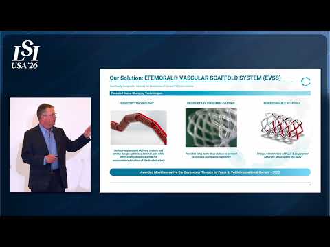 Christopher Haig, Efemoral Medical, Inc. - Vascular scaffold therapy for peripheral artery disease | LSI USA '26