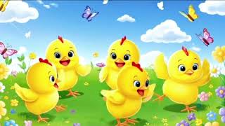 Chick Chick Friends: 5 Little ChickThe magical worlds of Colours | Kids rhyme | kids poem
