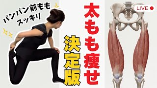 【前もも痩せ】前もものパンパンをスッキリ！太もも痩せの決定版｜【464】#脚やせ #呼吸ダイエット #肋骨締め #姿勢改善 #下半身痩せ #美容