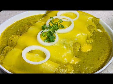 Enchiladas suizas de pollo paso a paso