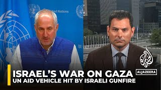 Israeli forces opened fire on ‘clearly marked’ humanitarian vehicle: UN