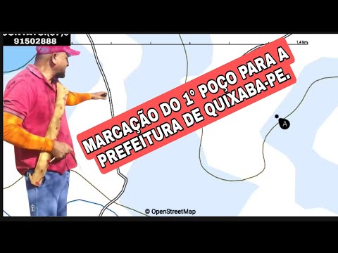MARCAÇÃO DO 1° POÇO PARA QUIXABA-PE. 