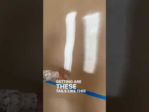 Do you get tails when spraying paint? Here is how to fix it #painting #paintingtips