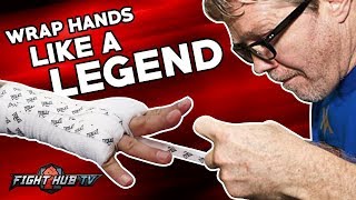 FREDDIE ROACH SHOWS YOU HOW TO WRAP YOUR HANDS FOR BOXING (BOXING HAND WRAP TUTORIAL)