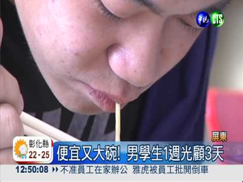 35元烤肉炒麵 省錢呷飽看這裡!