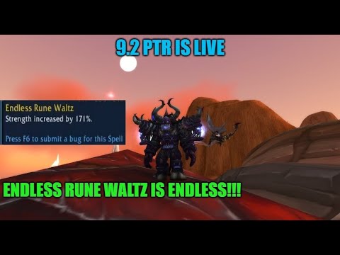 9.2 PTR is live - How broken is the Blood DK set bonus!?