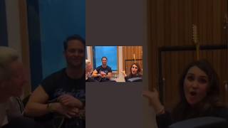 Dulce Maria e Christopher do RBD em estúdio #rbd #sareacts