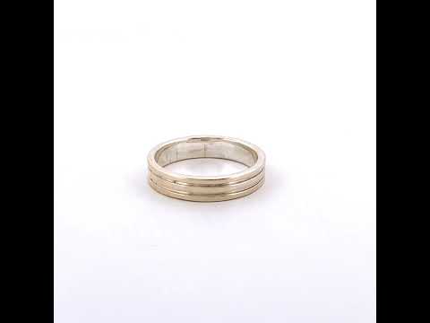 Modern 925 Sterling Silver Engraved Band Ring