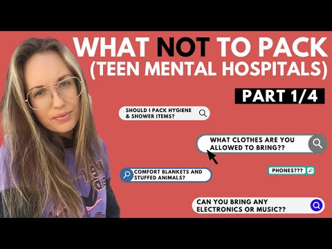 Teen Mental Hospitals: What NOT to Pack (Part 1/4) 🏥 💚 #shorts