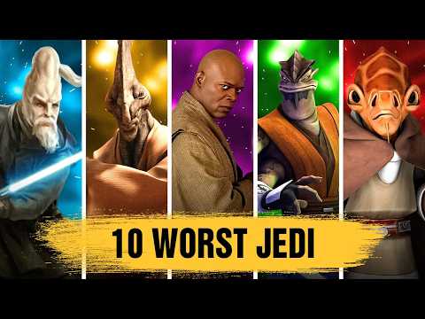 The 10 WORST Jedi in ALL of Star Wars!