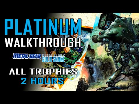 METAL GEAR 1 & 2 - Platinum Walkthrough - All Trophies / Achievements in 2 hours