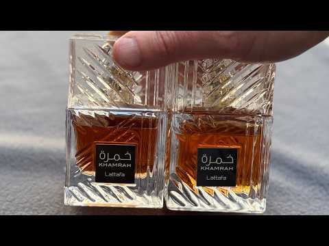 Fake vs Real Lattafa Khamrah Perfume 100 ml