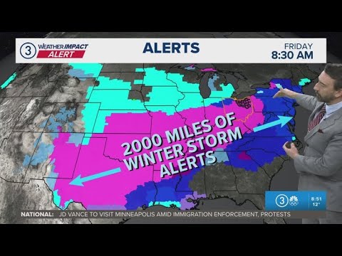 Heavy snow in Ohio this weekend: Cleveland weather forecast for Jan. 23, 2026