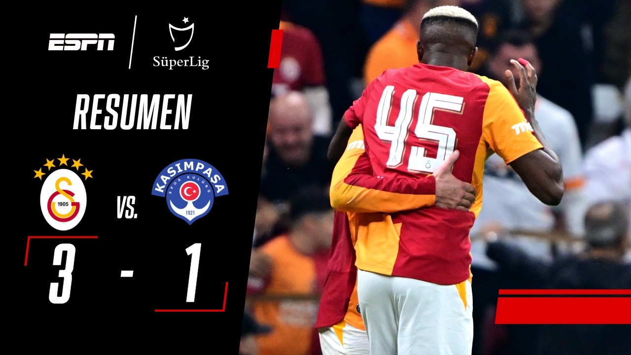 GALATASARAY GANÓ EN CASA A PESAR DE LA EXPULSIÓN DE TORREIRA | Galatasaray 3-1 Kasimpasa | RESUMEN