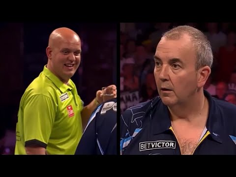Comedy Moment/Confusion at the Word Matchplay Final | Michael van Gerwen vs Phil Taylor