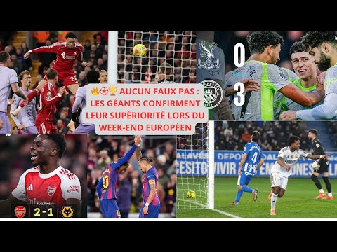🔥⚽🏆 Aucun faux pas : les géants confirment leur supériorité lors du week-end européent