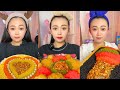 Extreme Colorful Snack ASMR Mukbang Spicy Crunchy Egg Mix Chinese Eating Sounds 144