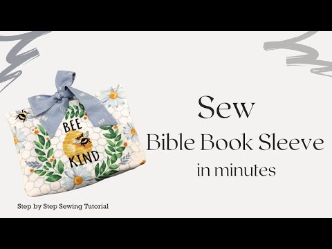 Sew A Bible Book Sleeve | Craft Show Best Seller | DIY Bible Book Sleeve