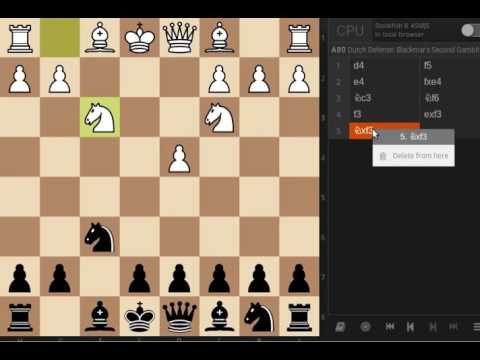 APERTURA 1: DIFESA OLANDESE (Gambetto Staunton, Attacco Hopton e minori)