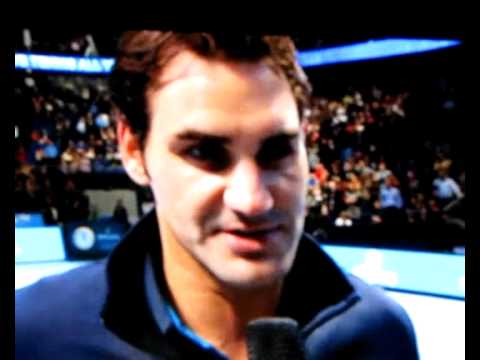 Roger's Court Entrance & On-court Interview WTF 2011 RR3 Federer Vs Fish