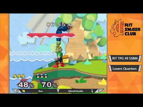RIT TPG 49 SSBM - Losers Quarters - Asa (Fox) vs Ghostchunks (Captain Falcon)