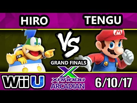 Smash 4 - Hiro (Bowser Jr., Samus, Diddy Kong) Vs. Tengu (Mario) Spring Arcadian Grand Finals